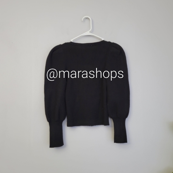 Jonathan Simkhai Iggy Puff Sleeve Cardigan - Picture 6 of 8